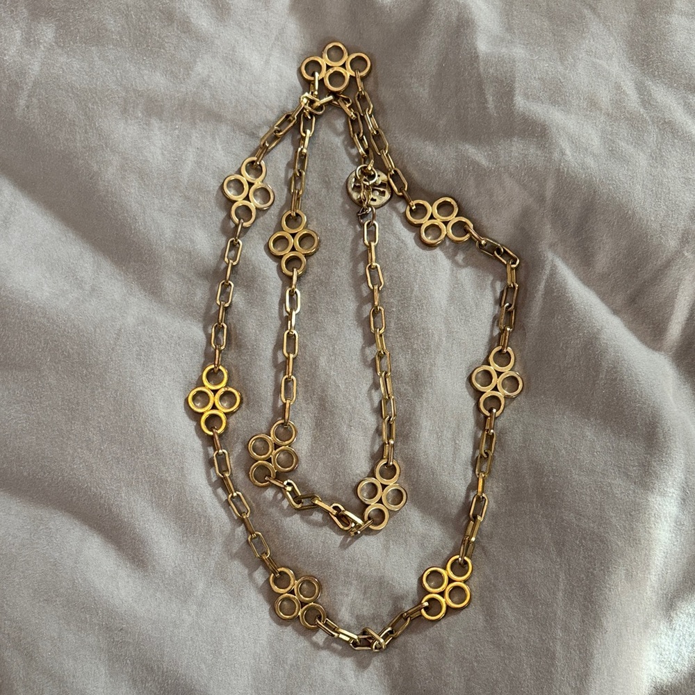 Tory Burch Gold Clover Necklace - Picture 4 of 4